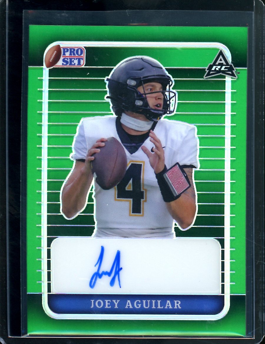 2023 Leaf Pro Set Metal Joey Aguilar Rookie Auto Green /5 - Trading Card Market