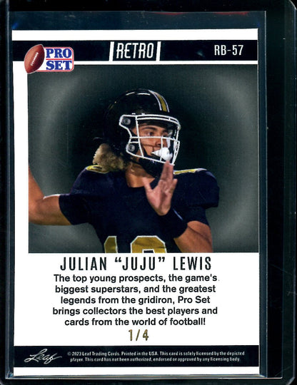 2023 Leaf Pro Set Metal Julian "JuJu" Lewis Pink Wave /4