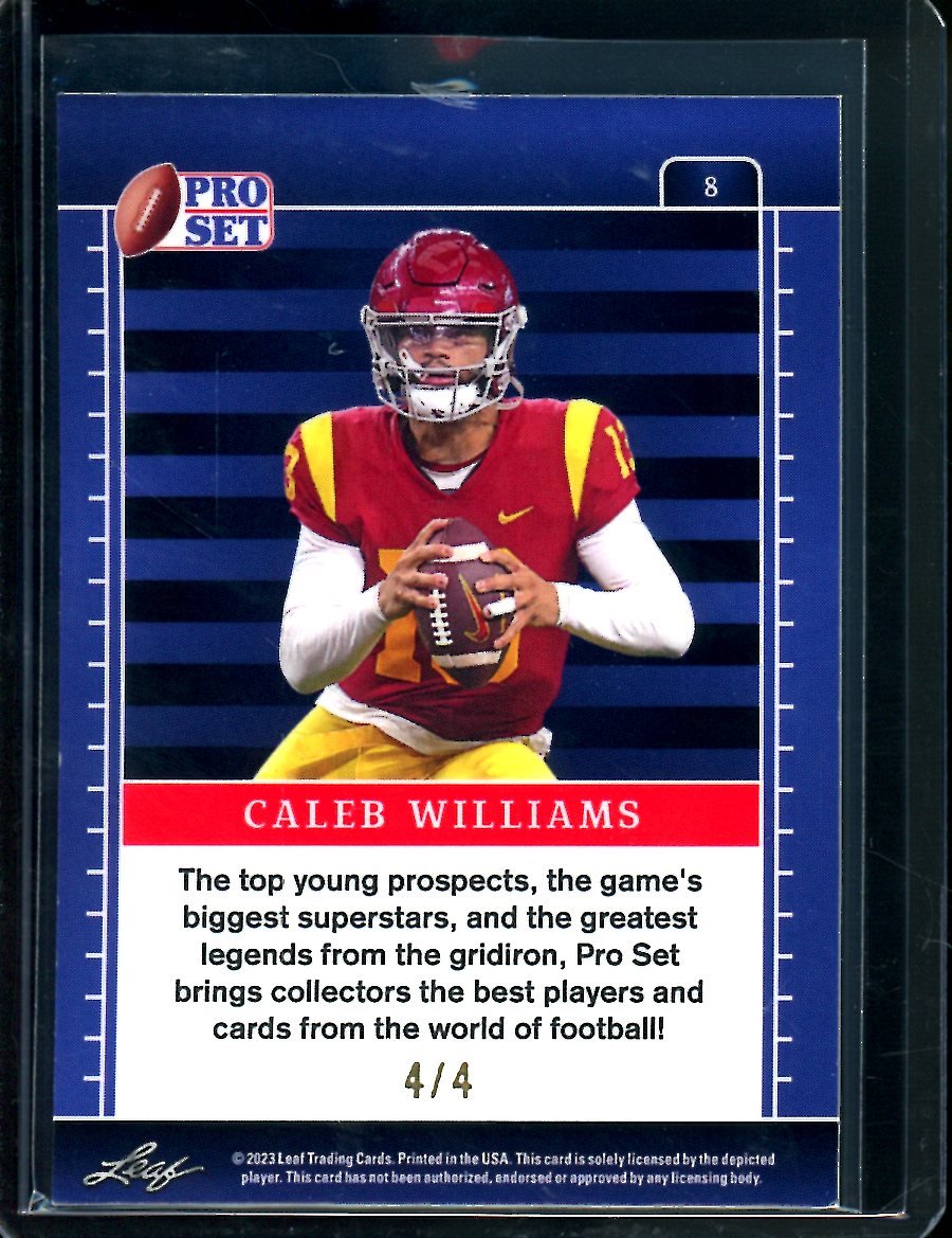 2023 Leaf Pro Set Metal Caleb Williams Green Mojo /4 USC - Trading Card Market