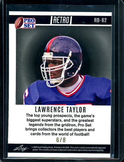 2023 Leaf Pro Set Metal Lawrence Taylor Ice /8 Giants - Trading Card Market