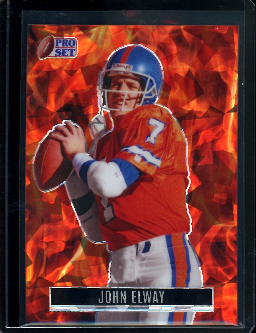 2023 Leaf Pro Set Metal John Elway Orange Ice 1/1 Broncos - Trading Card Market
