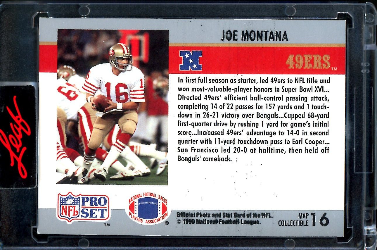 2023 Leaf Pro Set Metal Joe Montana Buyback Auto /51 49ers - Trading Card Market