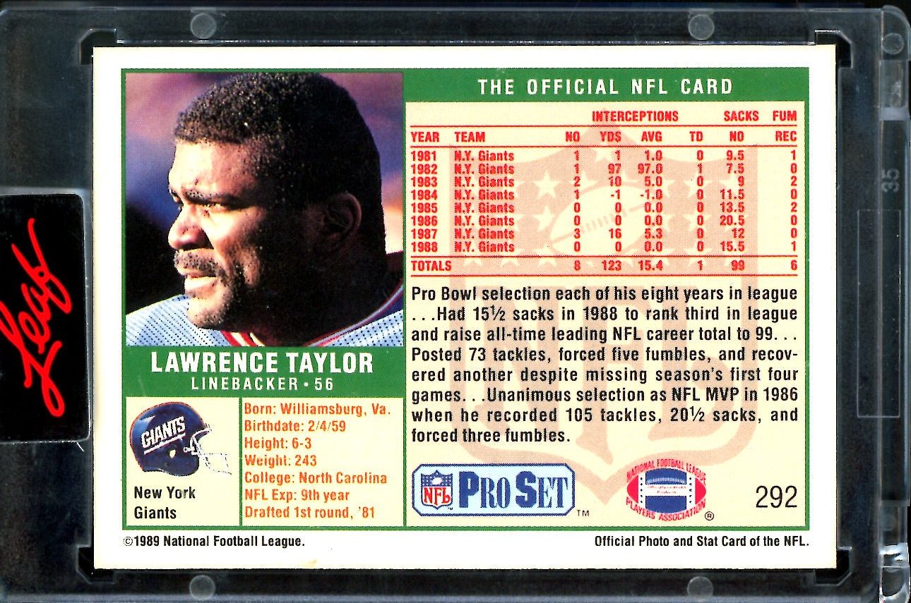 2023 Leaf Pro Set Metal Lawrence Taylor Buyback Auto /25 Giants - Trading Card Market