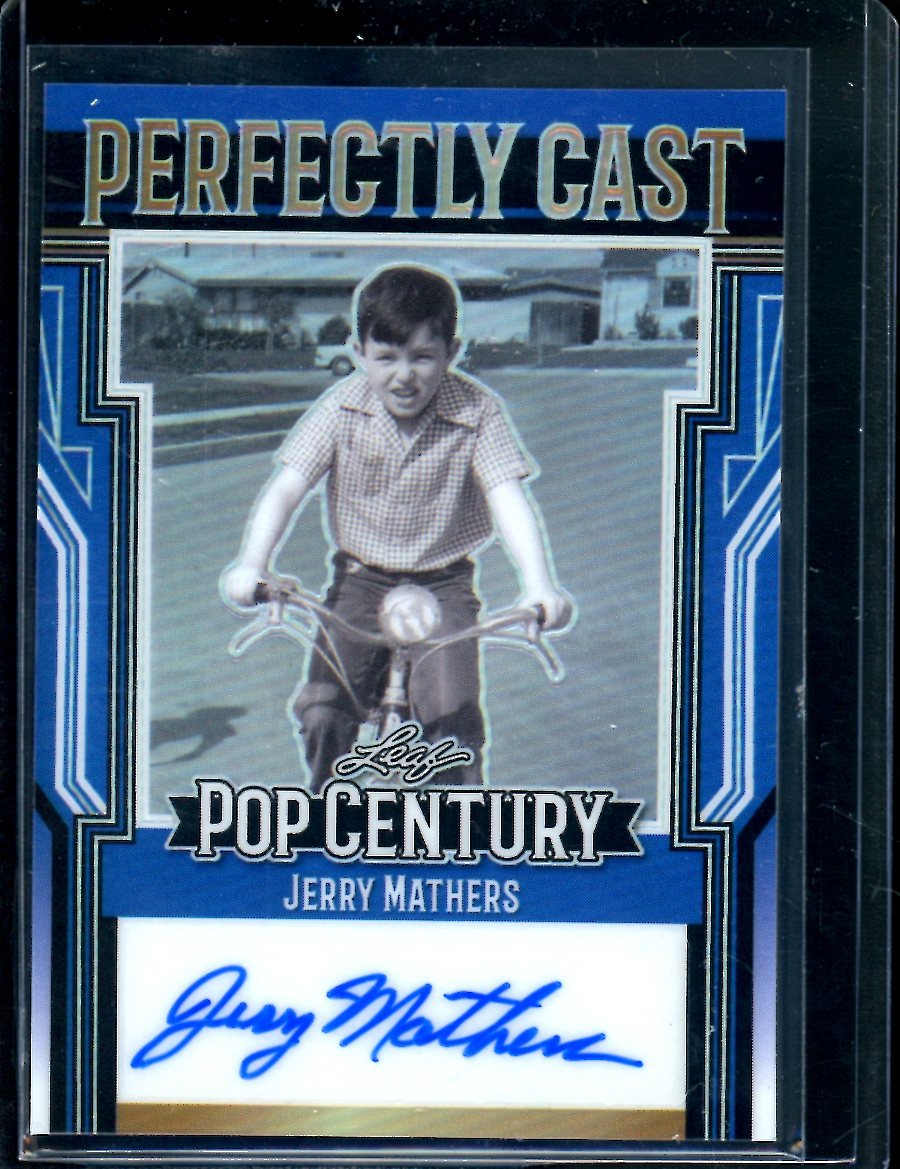 2023 Leaf Pop Century Jerry Mathers Perfectly Cast Auto Blue /10 - Trading Card Market