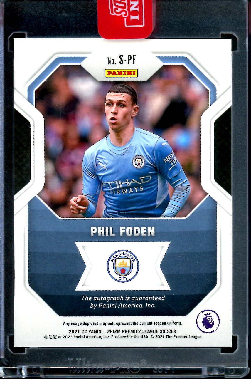 2021/22 Panini Prizm Phil Foden Auto Manchester City