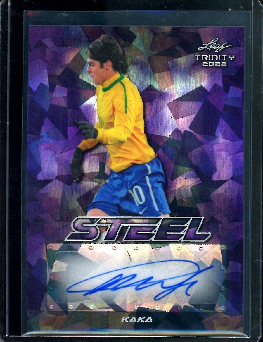2022 Leaf Trinity Soccer Kaka Steel Auto /4 - Trading Card Market