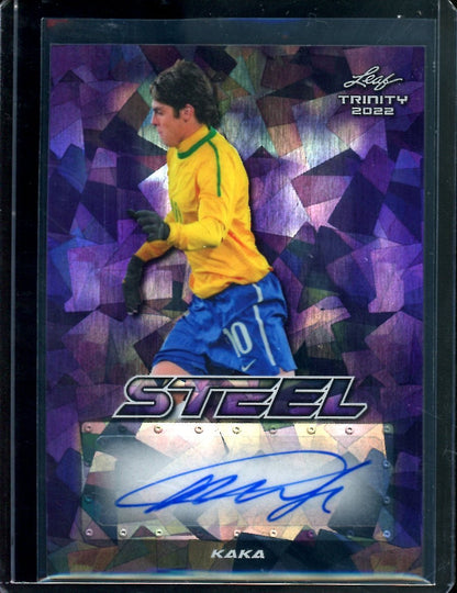2022 Leaf Trinity Soccer Kaka Steel Auto /4 - Trading Card Market
