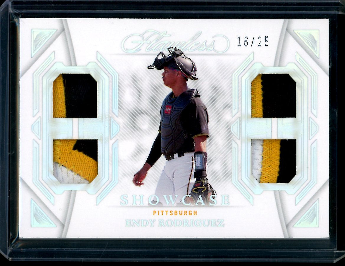 2023 Panini Flawless Endy Rodriguez Showcase Patch /25 Pirates