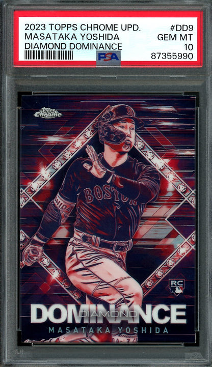 2023 Topps Chrome Masataka Yoshida Rookie Dominance PSA 10 Red Sox - Trading Card Market