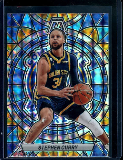 2022/23 Panini Mosaic Stephen Curry Stained Glass SSP Warriors - Trading Card Market