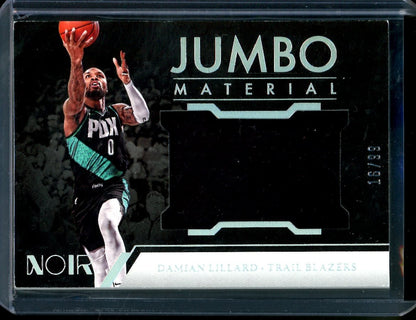 2022/23 Panini Noir Damian Lillard Jumbo Materials Patch /99 Trail Blazers - Trading Card Market