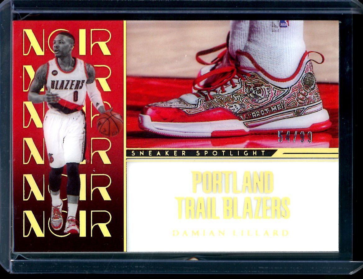 2022/23 Panini Noir Damian Lillard Sneaker Spotlight /99 Trail Blazers - Trading Card Market