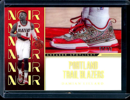 2022/23 Panini Noir Damian Lillard Sneaker Spotlight /99 Trail Blazers - Trading Card Market