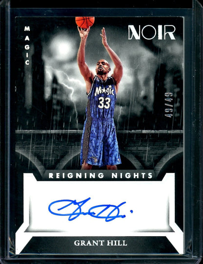 2022/23 Panini Noir Grant Hill Reigning Nights Auto /49 Magic - Trading Card Market