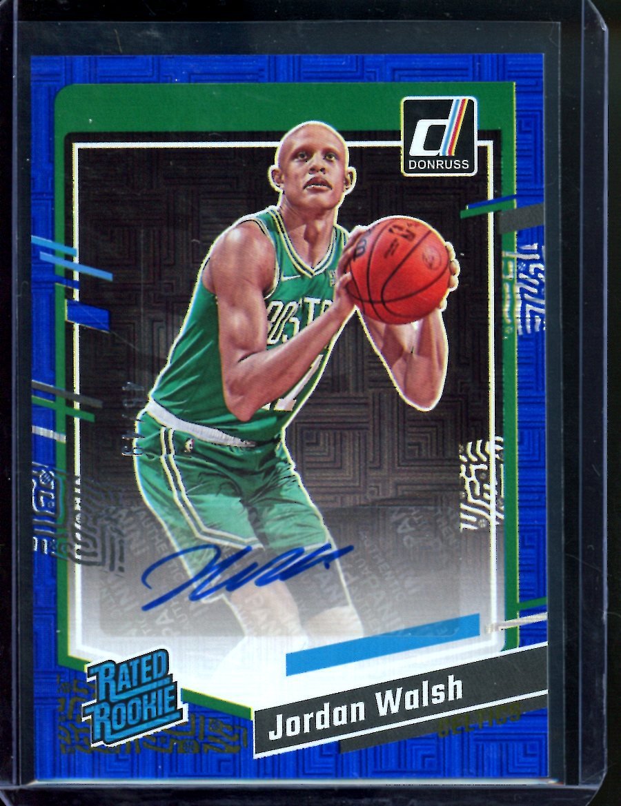 2023/24 Panini Donruss Choice Jordan Walsh Rookie Auto Blue /49 Celtics - Trading Card Market