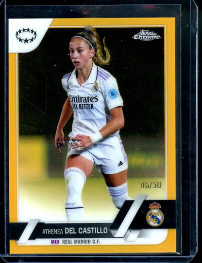 2023 Topps Chrome Athenea Del Castillo Gold /50 Real Madrid - Trading Card Market