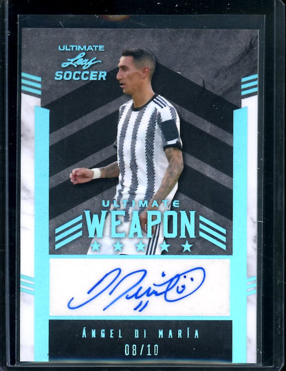 2022 Leaf Ultimate Soccer Angel Di Maria Ultimate Weapon Auto /10 - Trading Card Market