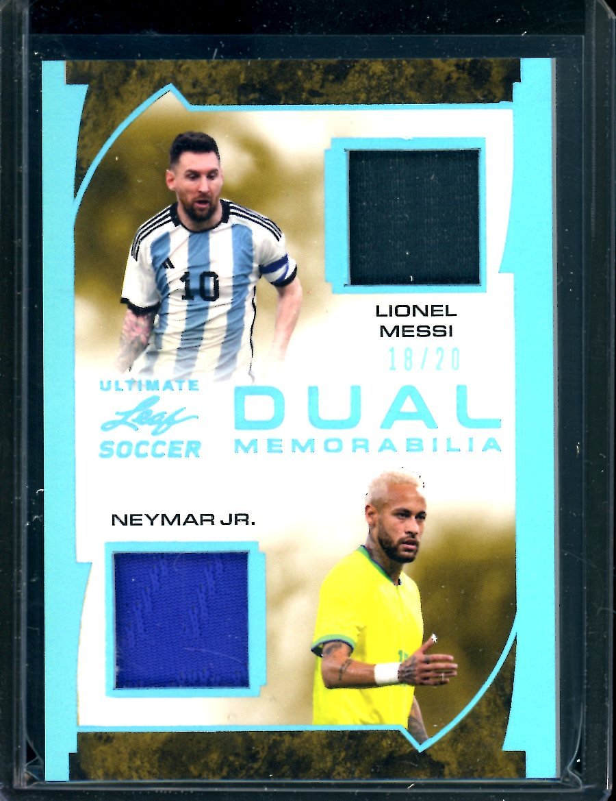 2022 Leaf Ultimate Soccer Lionel Messi/Neymar Jr. Dual Patch /20 - Trading Card Market