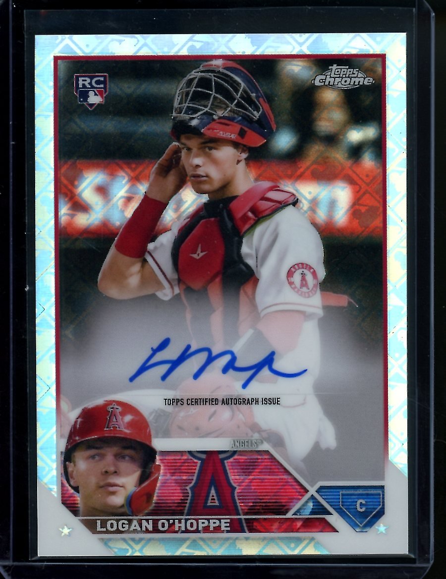 2023 Topps Chrome Logan O'Hoppe Rookie Logofractor Auto Angels - Trading Card Market