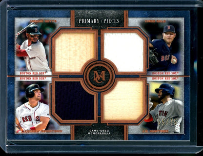 2019 Topps Museum Mookie Bets/Chris Sale/Andrew Benintendi/J.D. Martinez Quad Patch /75 Red Sox - Trading Card Market