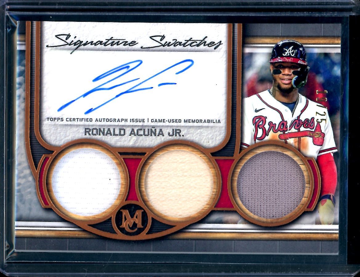 2023 Topps Museum Ronald Acuna Jr. Patch Auto /25 Braves - Trading Card Market