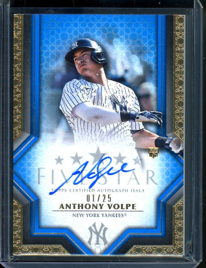 2023 Topps Five Star Anthony Volpe Rookie Auto Blue /25 Yankees - Trading Card Market