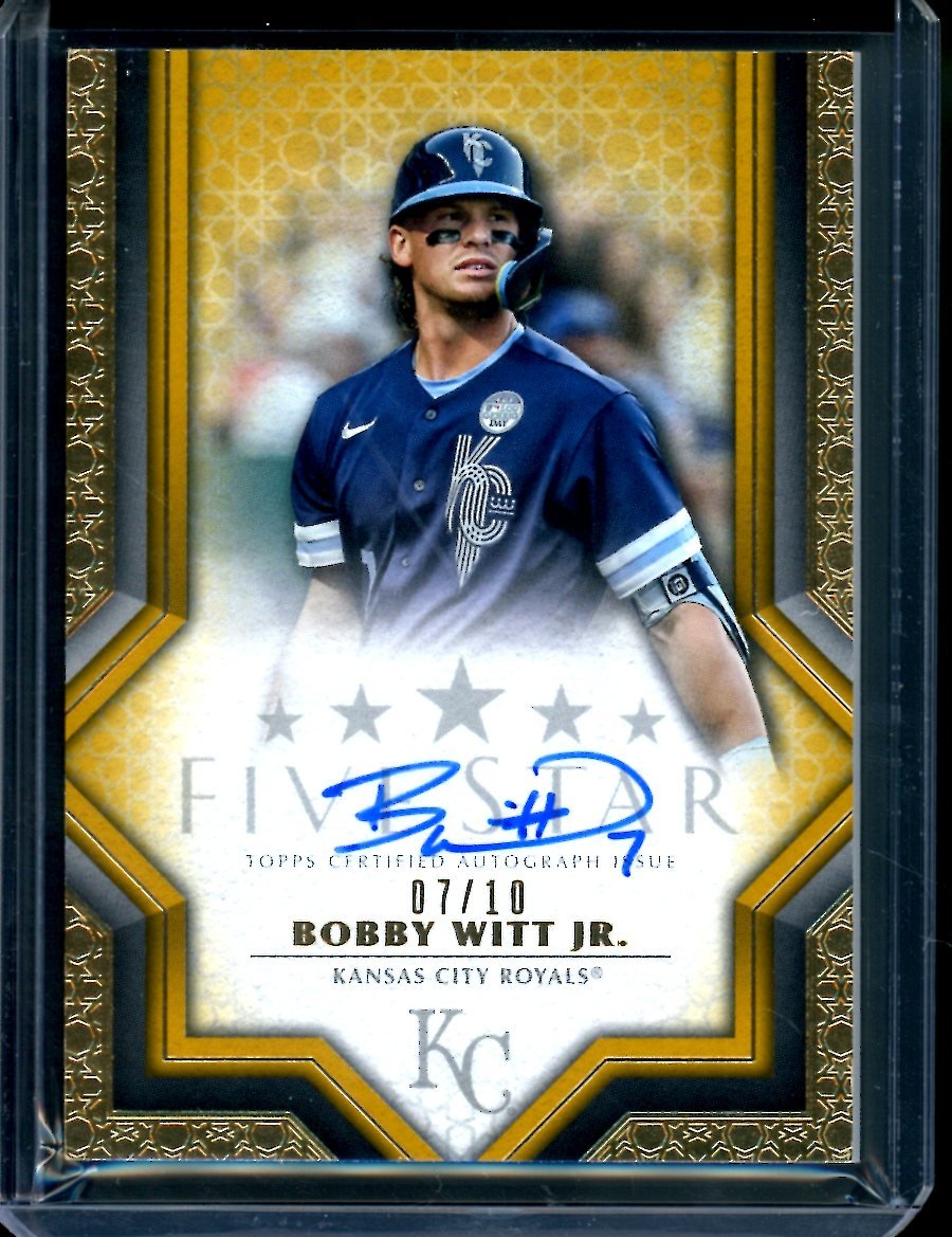 2023 Topps Five Star Bobby Witt Auto Gold /10 Royals - Trading Card Market