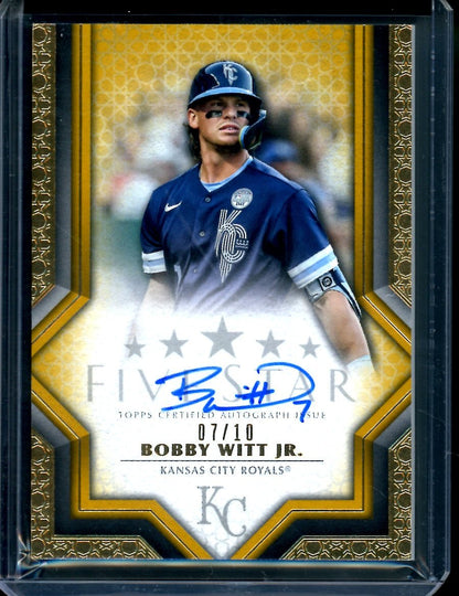 2023 Topps Five Star Bobby Witt Auto Gold /10 Royals - Trading Card Market