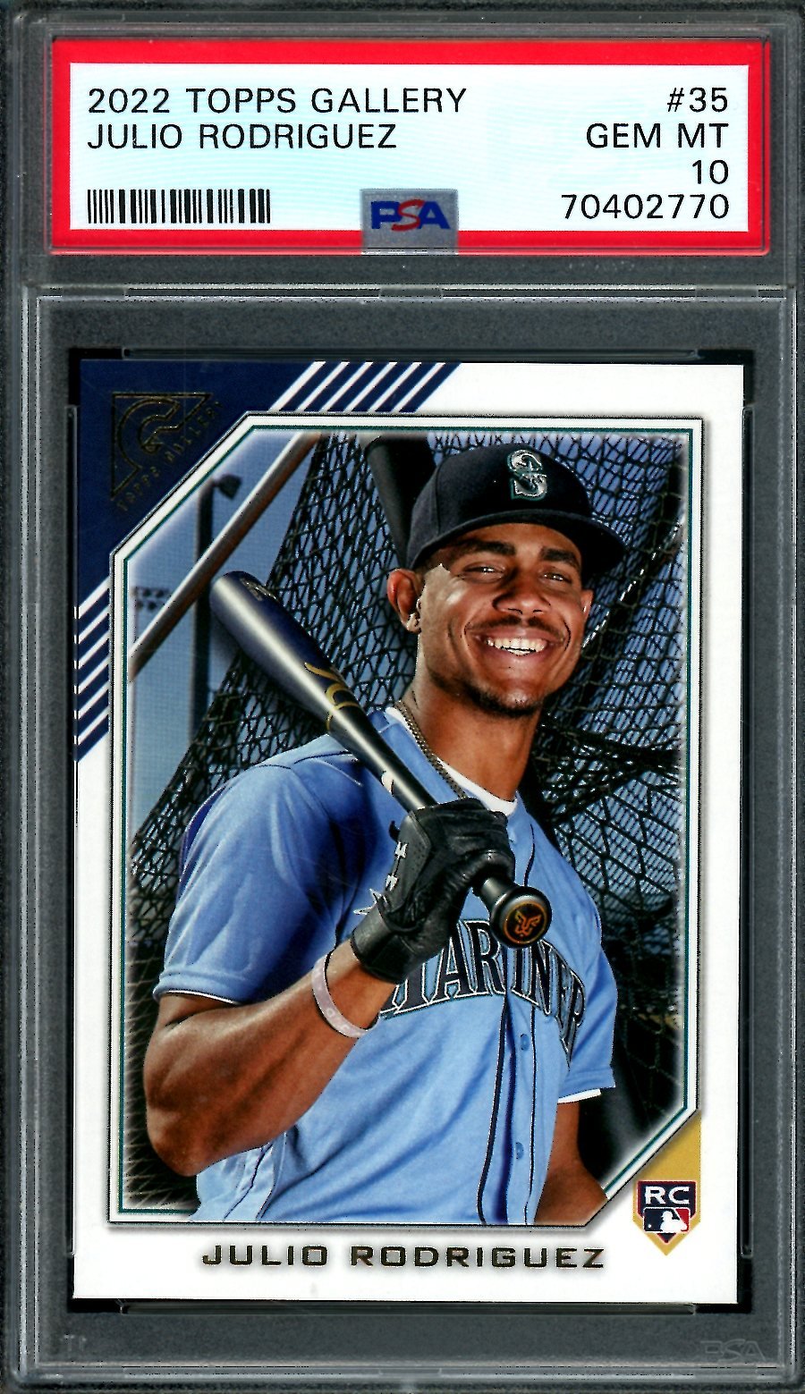 2022 Topps Gallery Julio Rodriguez Rookie PSA 10 Mariners - Trading Card Market
