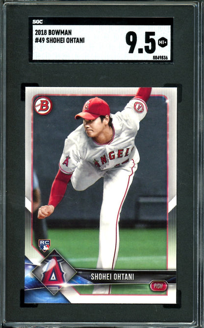2018 Bowman Shohei Ohtani Rookie SGC 9.5 Angels - Trading Card Market