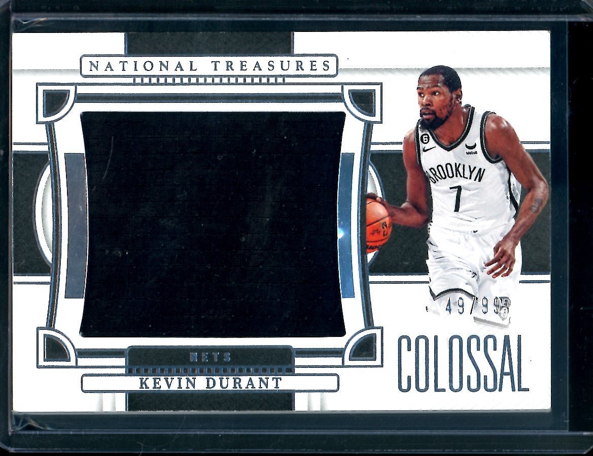 2022/23 Panini National Treasures Kevin Durant Colossal Patch /99 Nets - Trading Card Market