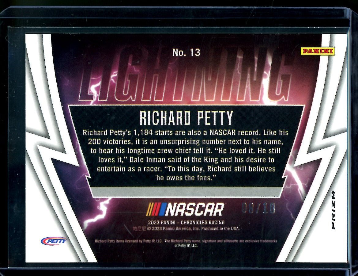 2023 Panini Prizm Racing Richard Petty Lightning Gold /10 NASCAR - Trading Card Market
