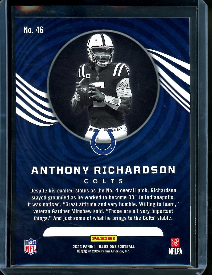 2023 Panini Illusions Anthony Richardson Rookie Colts - Trading Card Market