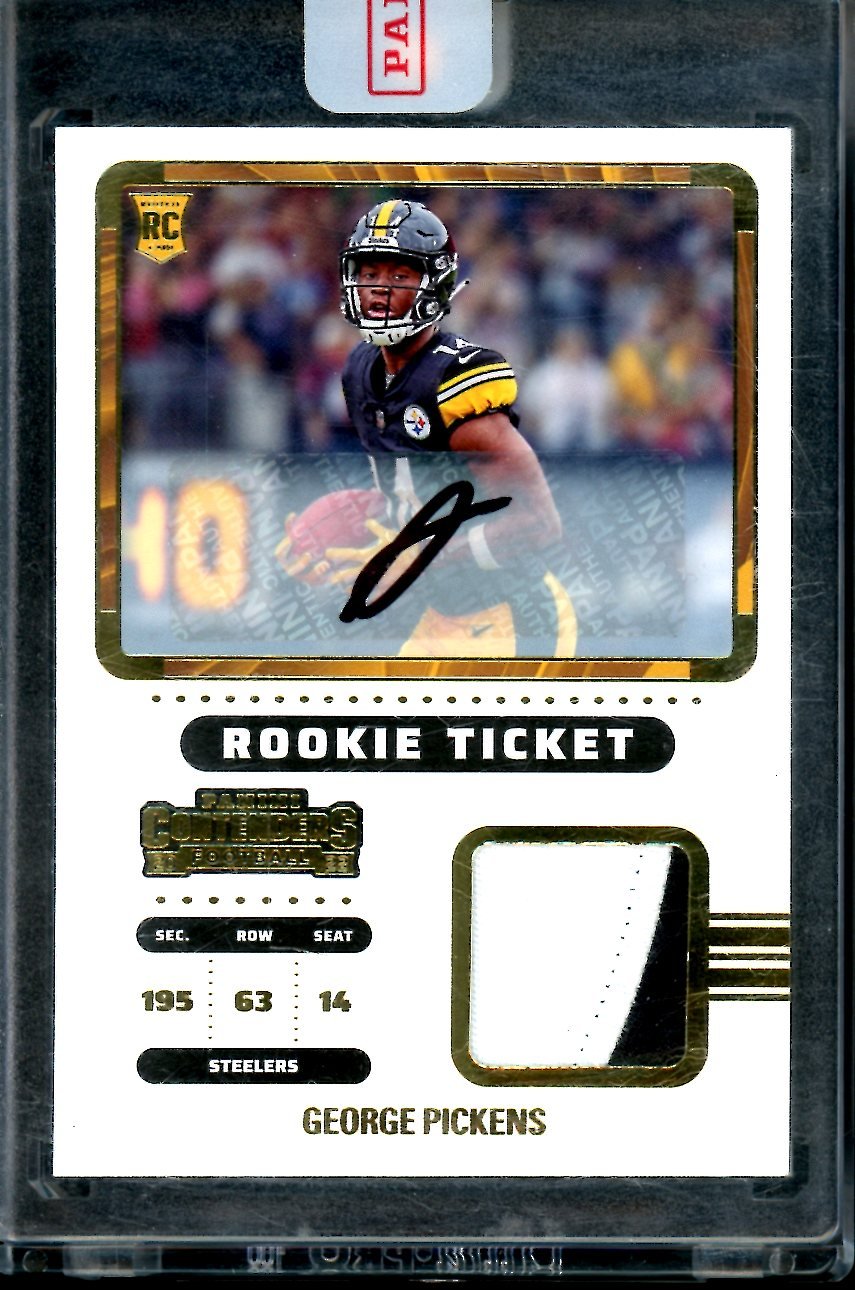 2022 Panini Contenders George Pickens Rookie RPA Steelers - Trading Card Market