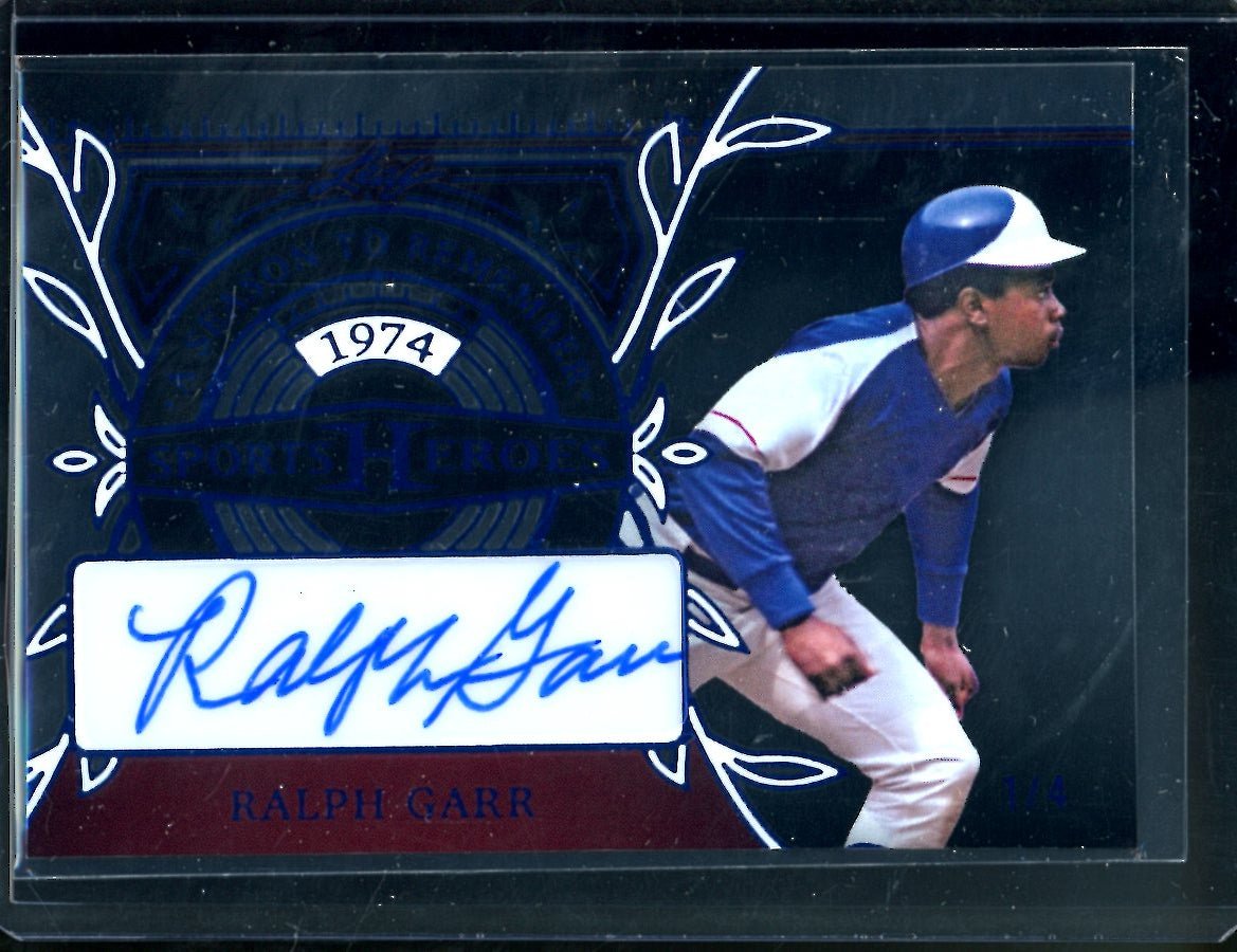 2023 Leaf Sports Heroes Ralph Garr A Season to Remember Auto /4 Braves - Trading Card Market