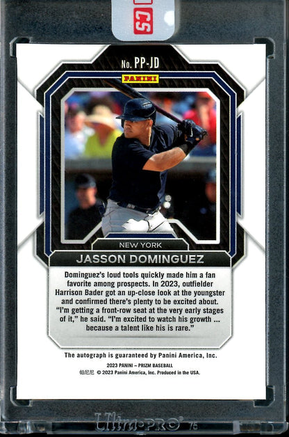 2023 Panini Prizm Jasson Dominguez Potential Penmanship Auto Yankees