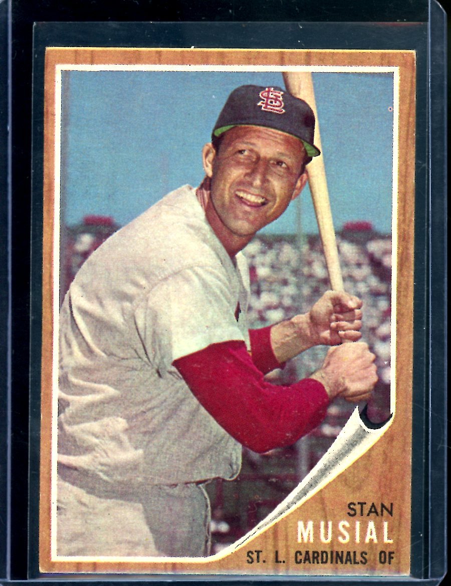 1962 Topps Stan Musial 50 Cardinals - Trading Card Market