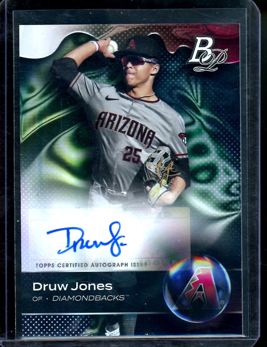 2023 Bowman Platinum Druw Jones Auto Diamondbacks - Trading Card Market