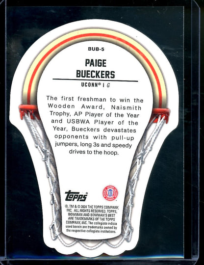 2023 Bowman University Best Paige Bueckers Buckets Die - Cut /50 UCONN - Trading Card Market