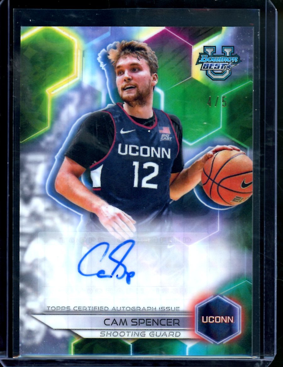 2023 Bowman University Best Cam Spencer Auto /5 UCONN - Trading Card Market