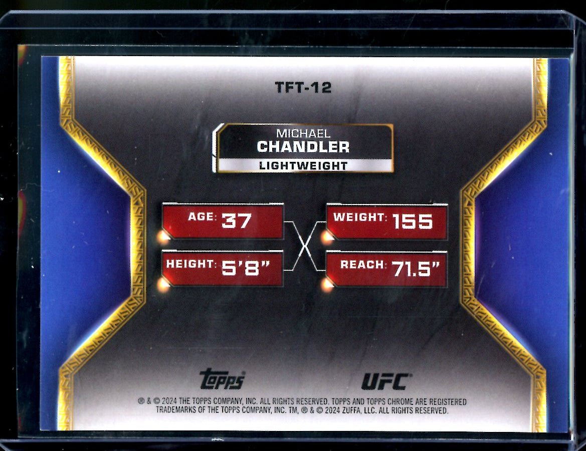 2024 Topps Chrome Michael Chandler Tale of the Tape Gold /50 UFC - Trading Card Market