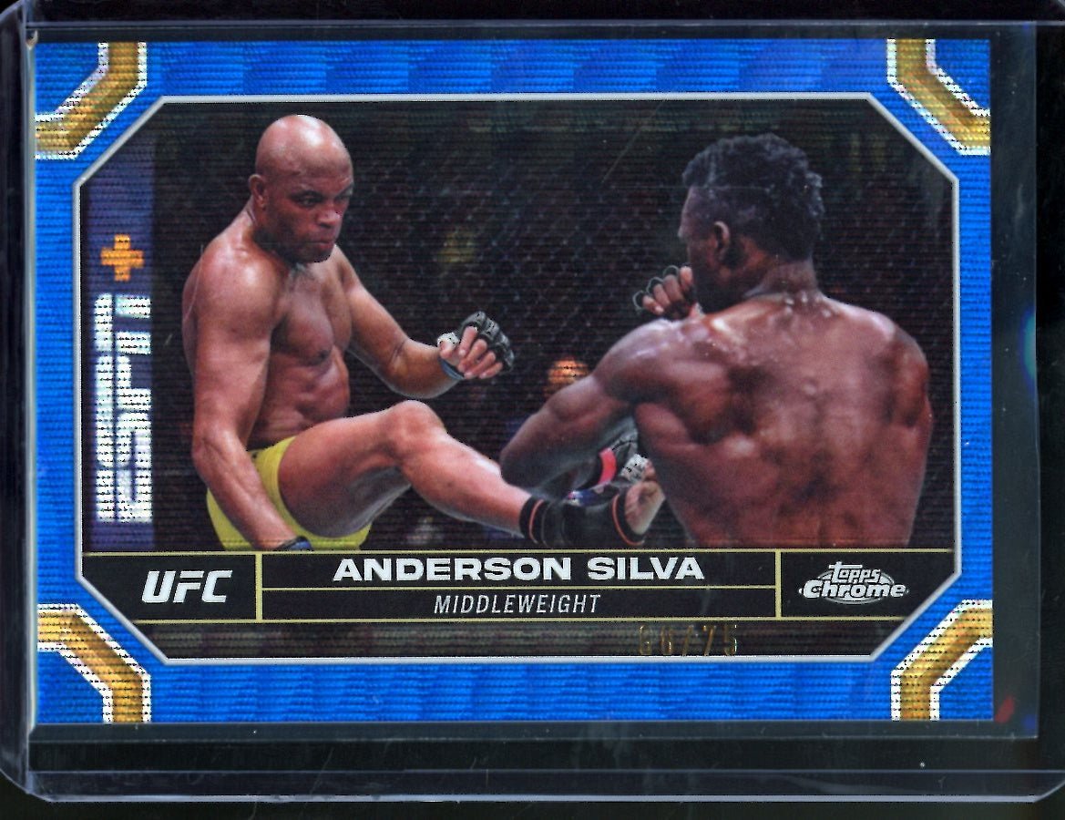 2024 Topps Chrome Anderson Silva Blue Wave /75 UFC - Trading Card Market