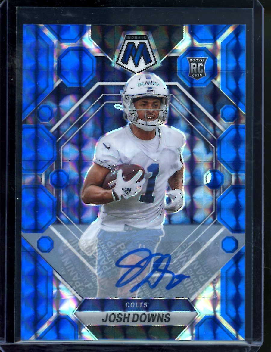 2023 Panini Mosaic Josh Downs Rookie Auto Blue /99 Colts - Trading Card Market