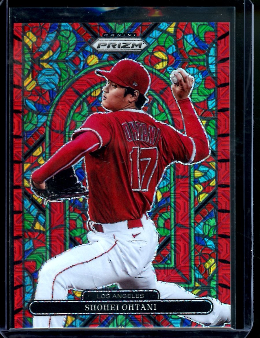 2022 Panini Prizm Shohei Ohatni Stained Glass Red /149 Angels - Trading Card Market