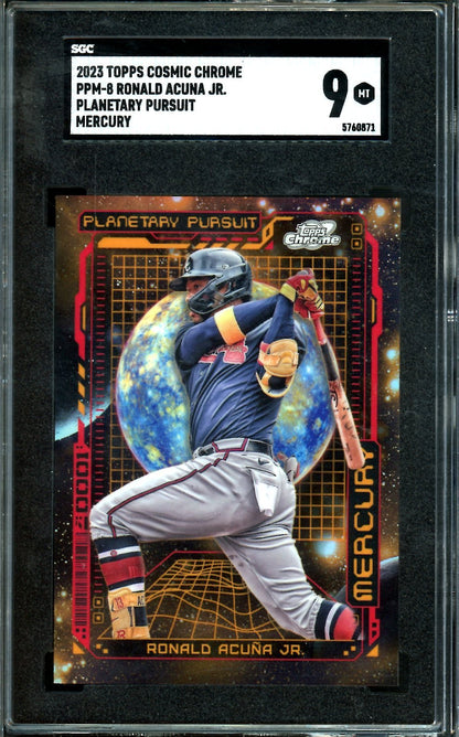 2023 Topps Cosmic Chrome Ronald Acuna Jr. Planetary Pursuit SSP Mercury SGC 9 Braves - Trading Card Market