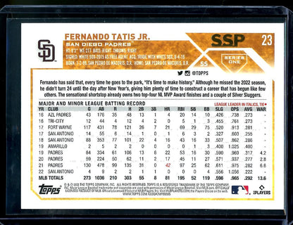 2023 Topps Series 1 Fernando Tatis Jr. Gold Mirror SSP Padres - Trading Card Market