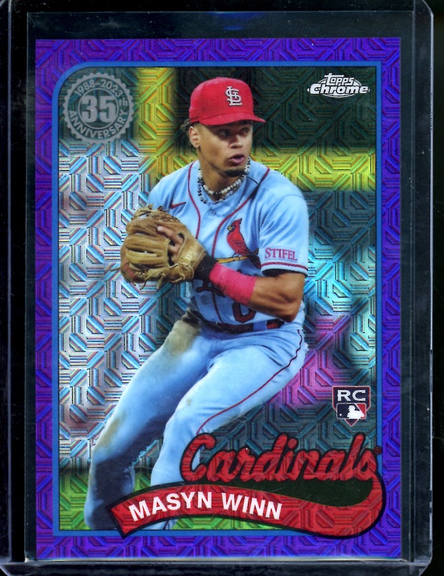 2024 Topps Series 1 Silver Pack Masyn Winn Rookie Purple /75 Cardinals - Trading Card Market