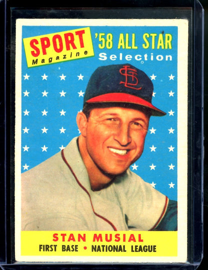 1958 Topps Stan Musial All Star Selections 476 Cardinals - Trading Card Market