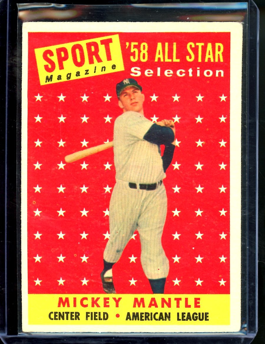 1958 Topps Mickey Mantle All Star Selections 487 Yankees 4 - Trading Card Market