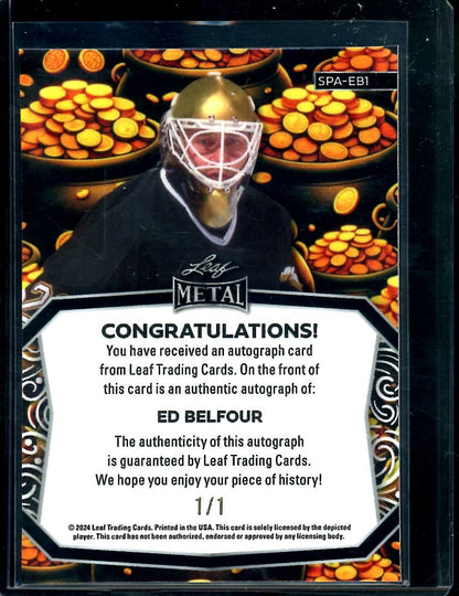 2024 Leaf St. Patrick's Day Ed Belfour Pot of Gold Auto 1/1 - Trading Card Market
